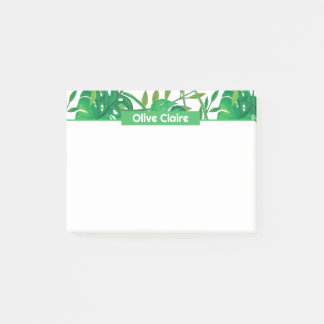 Personalized Tropical Border Post-it Notes