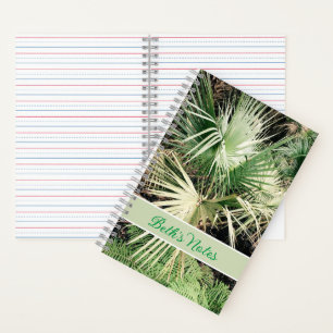 Personalized Tropical Graphic Palm Tree Notebook