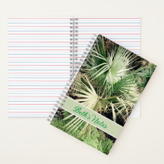 Personalized Tropical Graphic Palm Tree Notebook