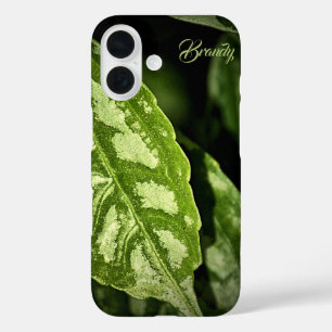 Personalized Tropical Green Plant iPhone Case