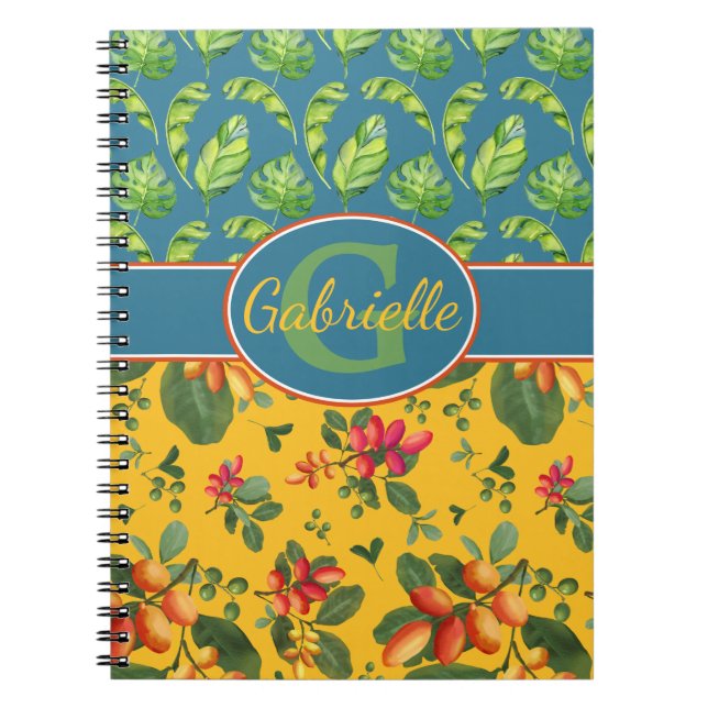 Personalized Tropical Island Notebook (Front)