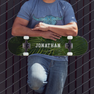 Personalized Tropical Palm tree Skateboard