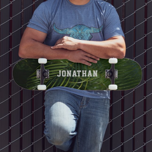 Personalized Tropical Palm tree Skateboard (Outdoor 3)