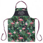 Personalized Tropical Pink Flamingo Apron