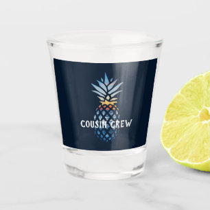 Personalized Tropical Sunset Pineapple Shot Glass