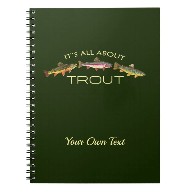Personalized Trout Fishing Notebook (Front)