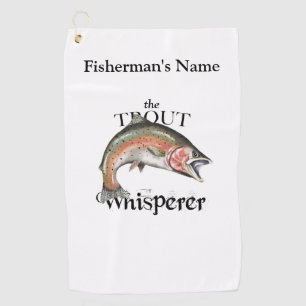 Personalized Trout Whisperer Light Fishing Towel