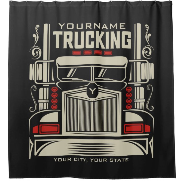 Personalized Trucking 18 Wheeler BIG RIG Trucker  (Front)