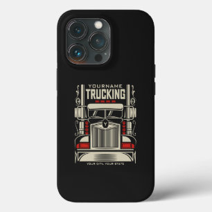 Personalized Trucking 18 Wheeler BIG RIG Trucker iPhone 13 Pro Case
