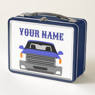 Personalized Trucks Metal Lunchbox