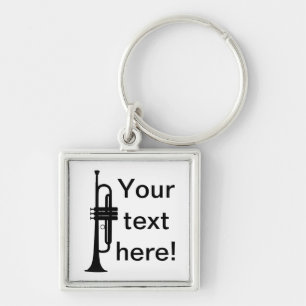 Personalized Trumpet Keychain