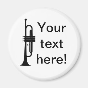 Personalized Trumpet Magnet
