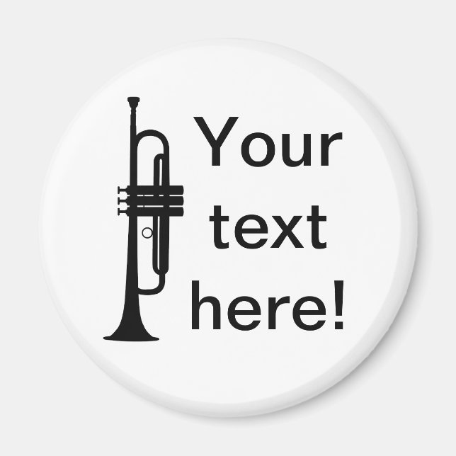 Personalized Trumpet Magnet (Front)