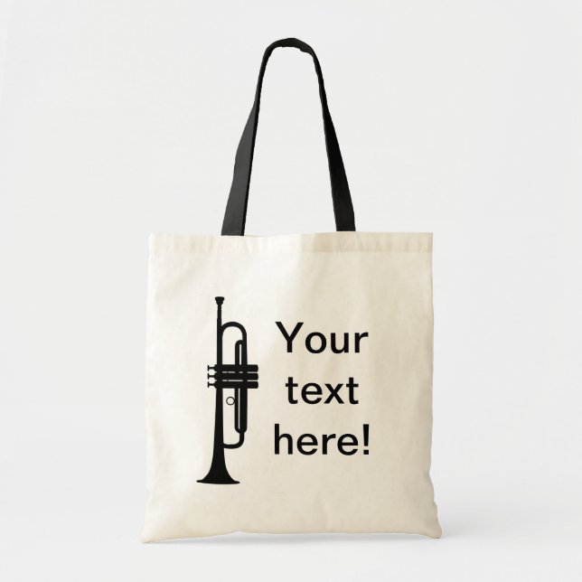 Personalized Trumpet Tote Bag (Front)