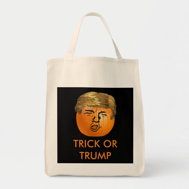 Personalized Trumpkin Trick or Treat Bag (Front)
