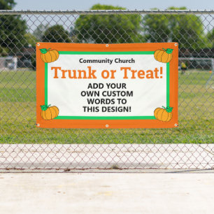 Personalized Trunk or Treat Banner