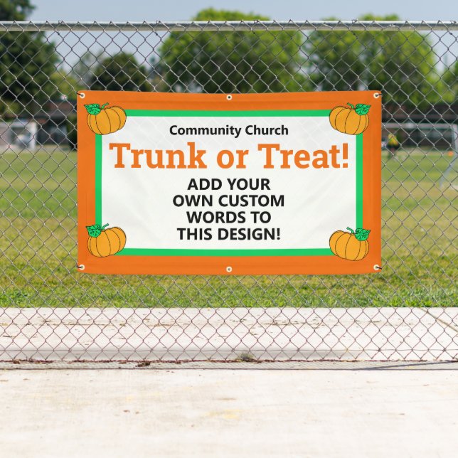 Personalized Trunk or Treat Banner (Insitu)