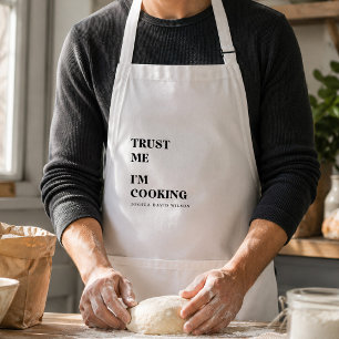 Personalized Trust Me I'm Cooking Fun Custom Chef Standard Apron