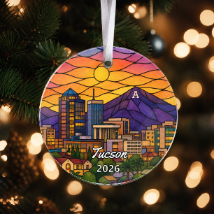 Personalized Tucson Acrylic Ornament, Custom Arizo Ornament