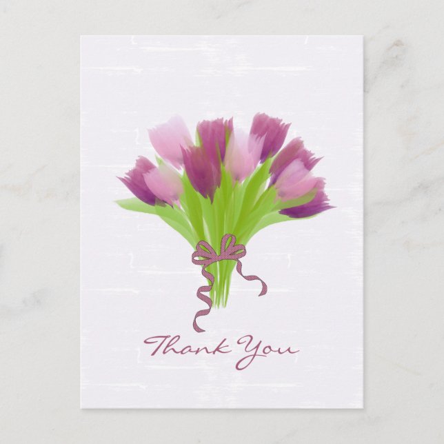 Personalized Tulips Postcard (Front)
