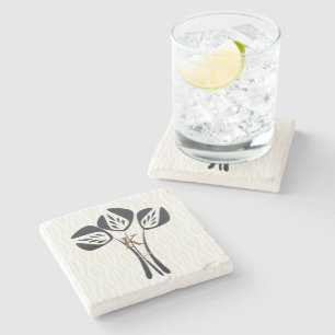 Personalized Tulips Stone Coaster