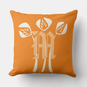 Personalized Tulips Throw Pillow