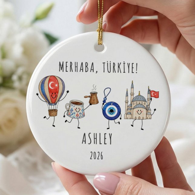 Personalized Türkiye Vacation Ornament (Creator Uploaded)