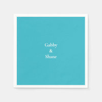 Personalized Turquoise Couples Shower
