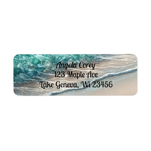 Personalized Turquoise Ocean Waves (Front)
