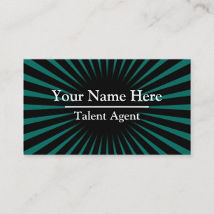Personalized Turquoise Sunray Business Card