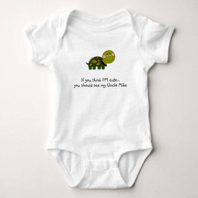 Personalized Turtle infant tee (Front)