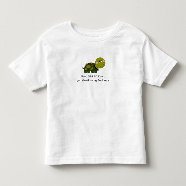 Personalized turtle tee- toddler t-shirt (Front)