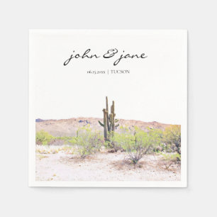 Personalized Tuscon Arizona Desert Napkins