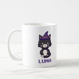 Personalized Tuxedo Cat Halloween Mug
