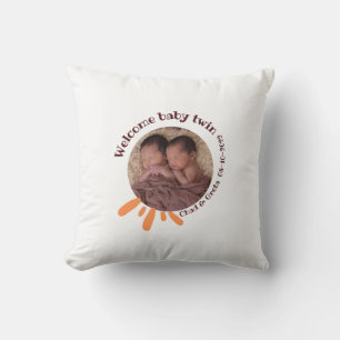 Personalized Twin Baby Photo Pillow  