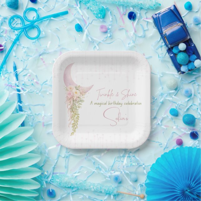 Personalized Twinkle & Shine Party Plate (Party)