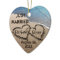 Personalized Two Hearts In The Sand Heart Ornament