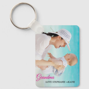 Personalized Two Photo Double Sided Aluminum Keychain