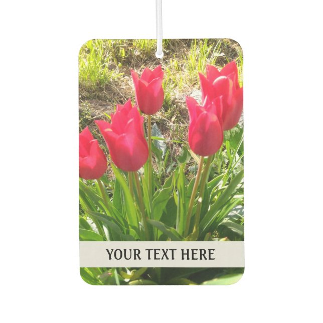 Personalized Two Photo Simple Air Freshener (Front)