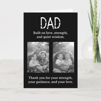 Personalized Two Photo Template Father's Day