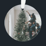 Personalized Two Sided Family Christmas Photo  Ornament<br><div class="desc">Personalized Two Sided Family Christmas Photo Ornament</div>