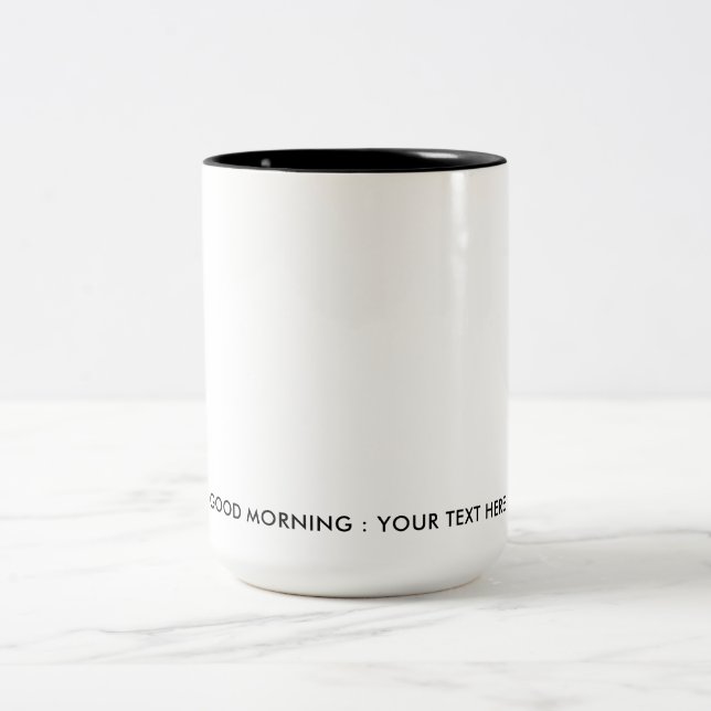 Personalized  Two-Tone coffee mug (Center)