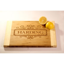 Personalized Two-Tone Cutting Board - Harding