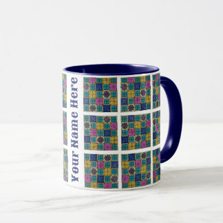 Personalized Two-tone mug | Mediterranean Tile