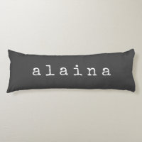 Personalized Typewriter Font Name Black White