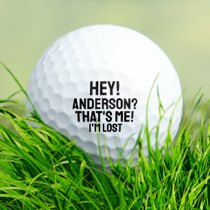 Personalized Typography Funny Lost Golf Balls