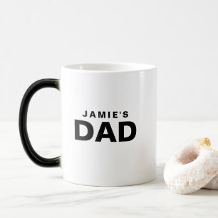 Personalized Typography Mug for Dad with Initial