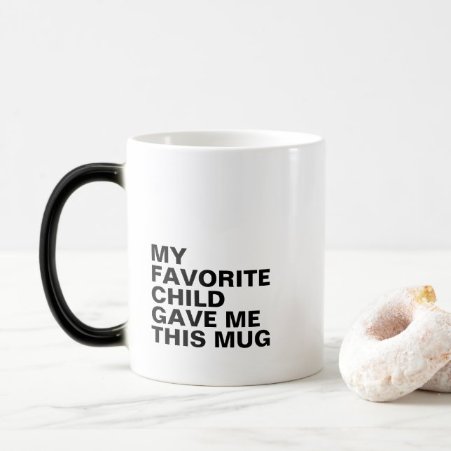 Personalized Typography Mug with Initial  (With Donut)