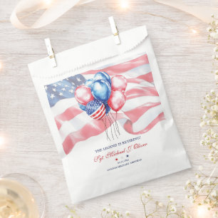 Personalized U.S. Military Retirement Favour Bag