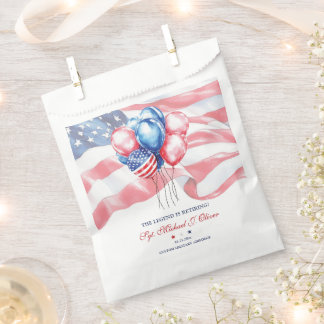 Personalized U.S. Military Retirement Favour Bag